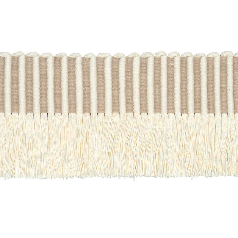 SCHUMACHER GRAPHIC FRINGE IVORY TRIM | Atlanta Fabrics