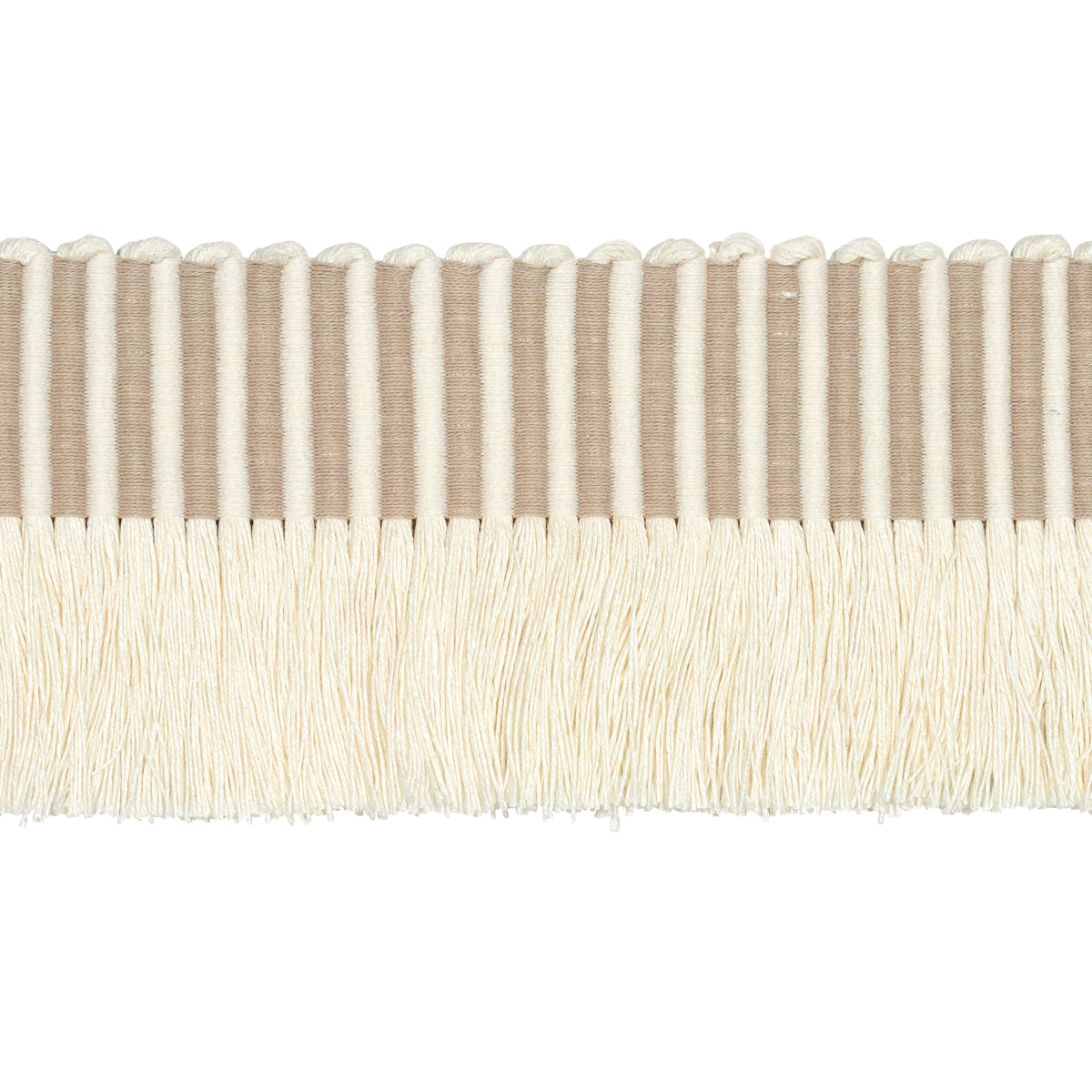 Schumacher GRAPHIC FRINGE IVORY Trim | Atlanta Fabrics