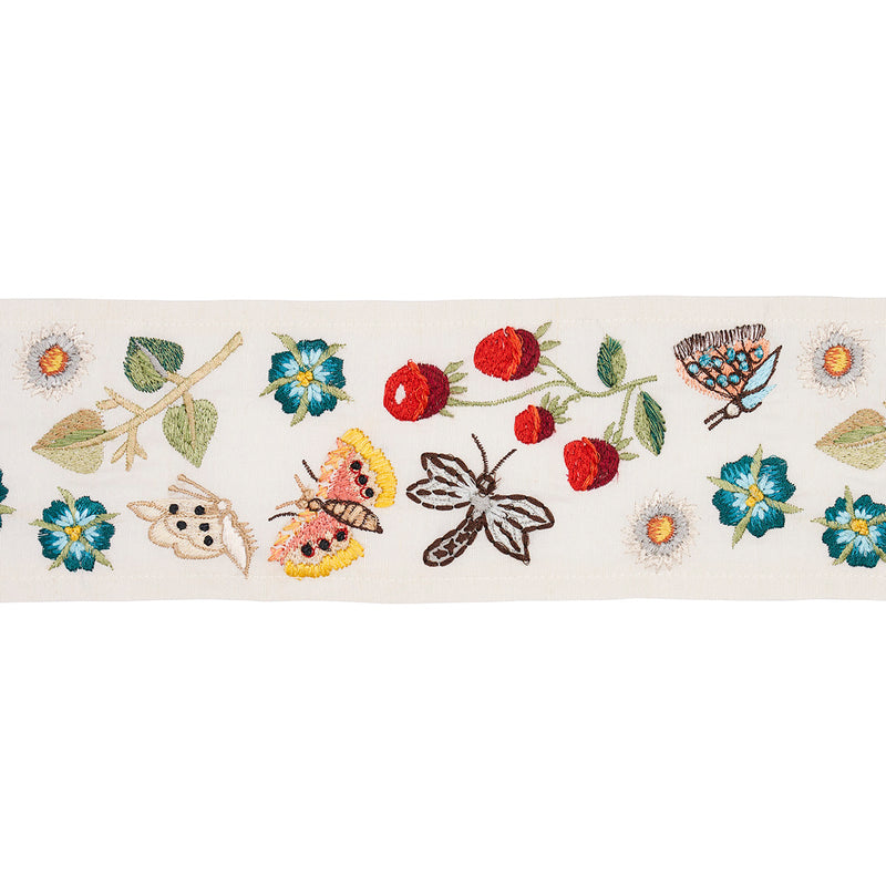 Schumacher Royal Silk Embroidery Trim MULTI Trim | Atlanta Fabrics