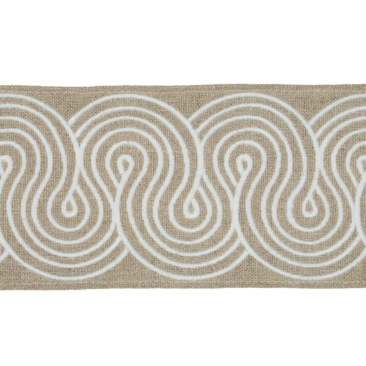 GIRALDI EMBROIDERED TRIM LINEN