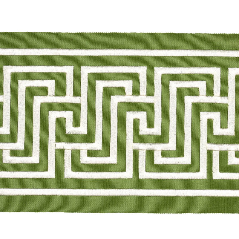 SCHUMACHER LABYRINTH TAPE GREEN TRIM | Atlanta Fabrics