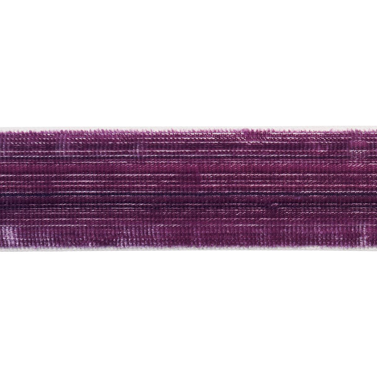 Schumacher GASPARD VELVET TAPE NARROW EGGPLANT Trim | Atlanta Fabrics