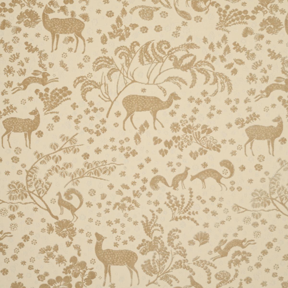 SCHUMACHER ARBOR FOREST CHAMPAGNE FABRIC | Atlanta Fabrics