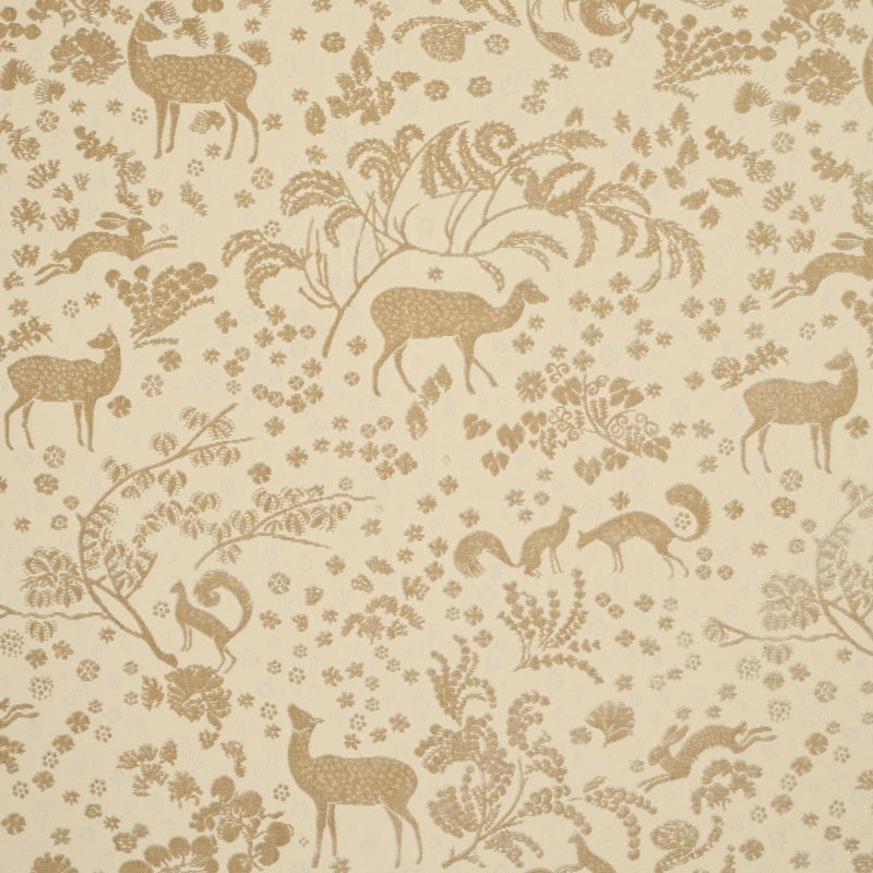 SCHUMACHER ARBOR FOREST CHAMPAGNE FABRIC | Atlanta Fabrics