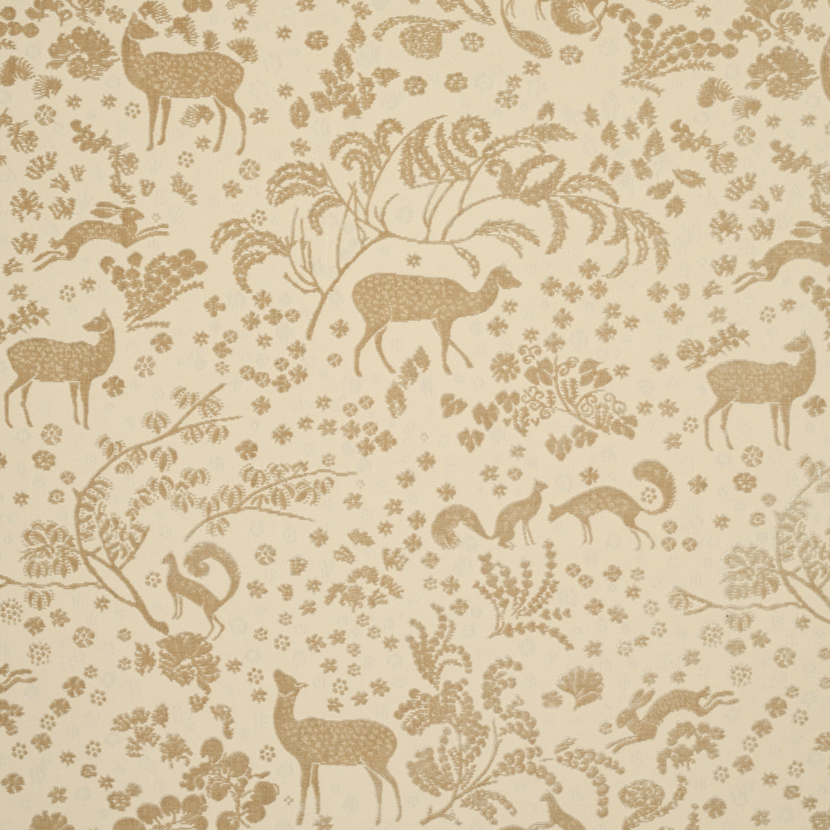 Schumacher ARBOR FOREST CHAMPAGNE Fabric | Atlanta Fabrics