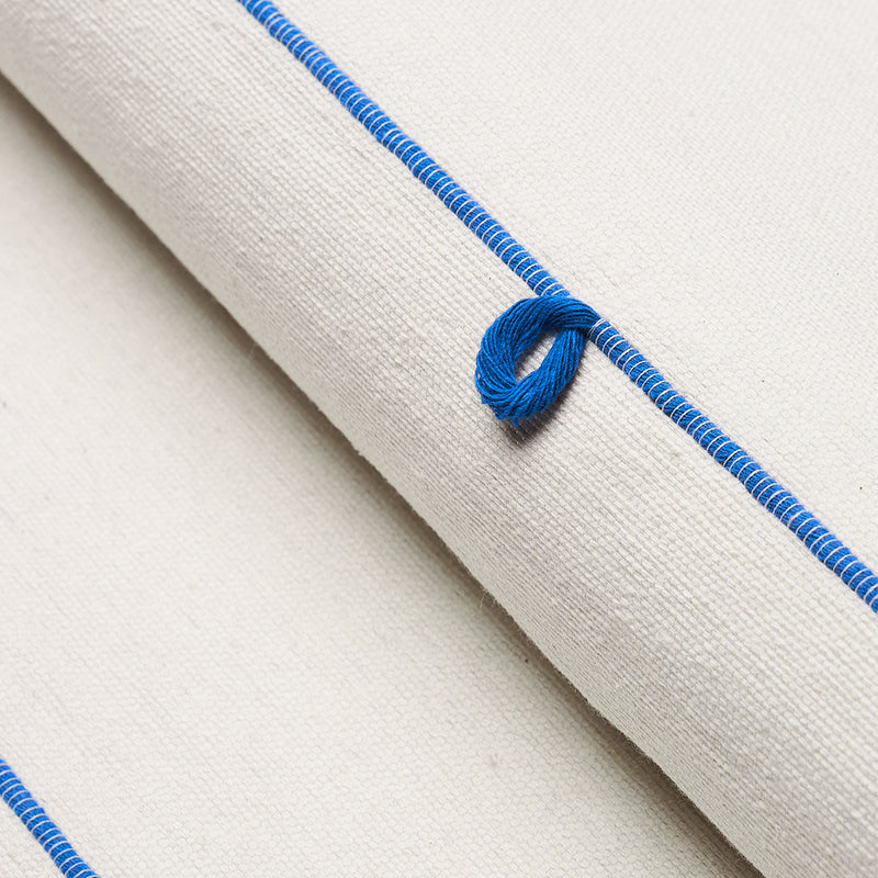 Schumacher GLOBO KNOTTED HANDWOVEN ROYAL BLUE Fabric | Atlanta Fabrics