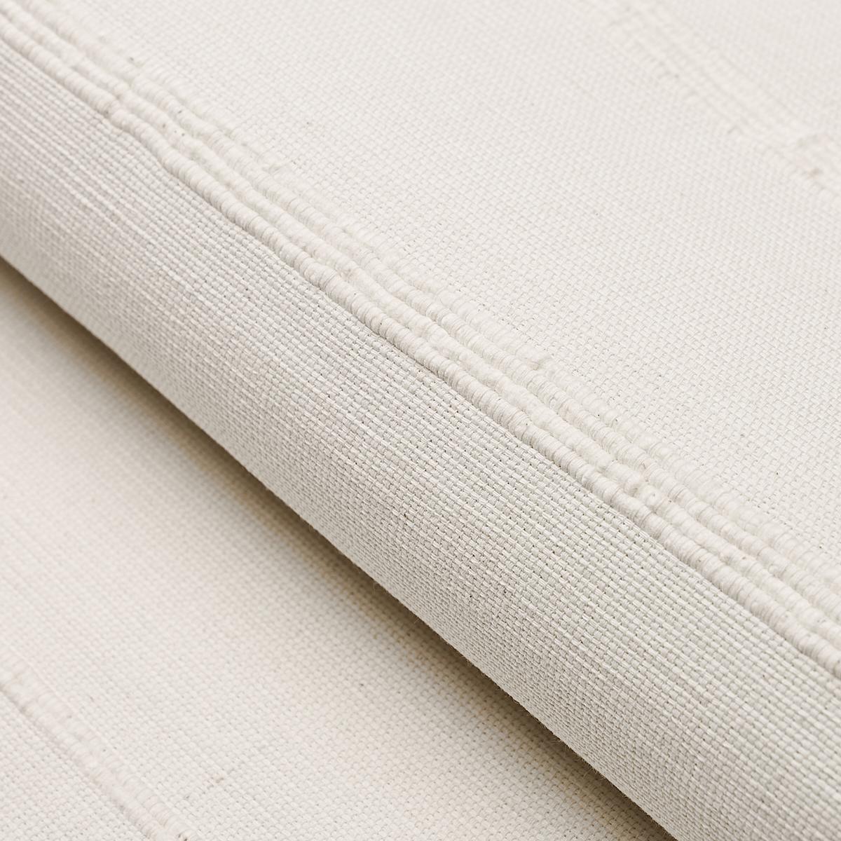 Schumacher CAMBAYA HANDWOVEN STRIPE WHITE Fabric | Atlanta Fabrics