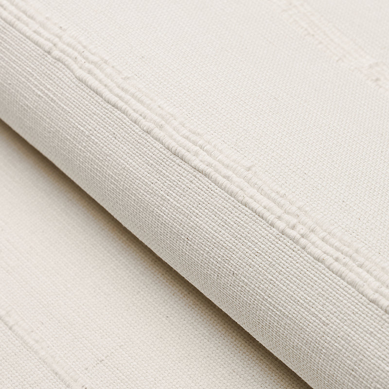 Schumacher CAMBAYA HANDWOVEN STRIPE WHITE Fabric | Atlanta Fabrics