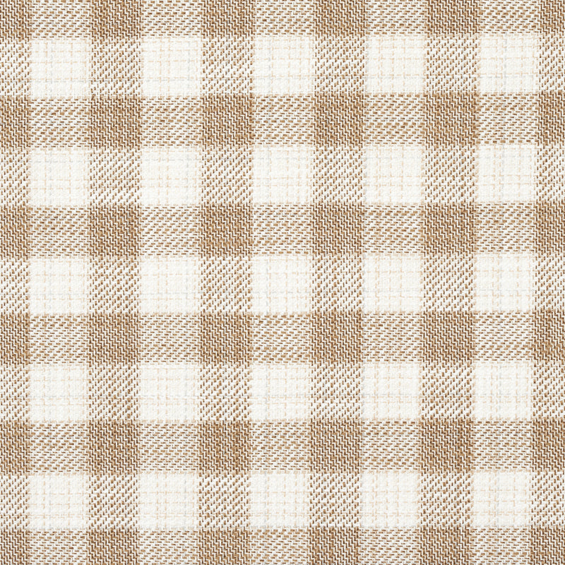 Schumacher MARTINA PLAID INDOOR/OUTDOOR NATURAL Fabric | Atlanta Fabrics