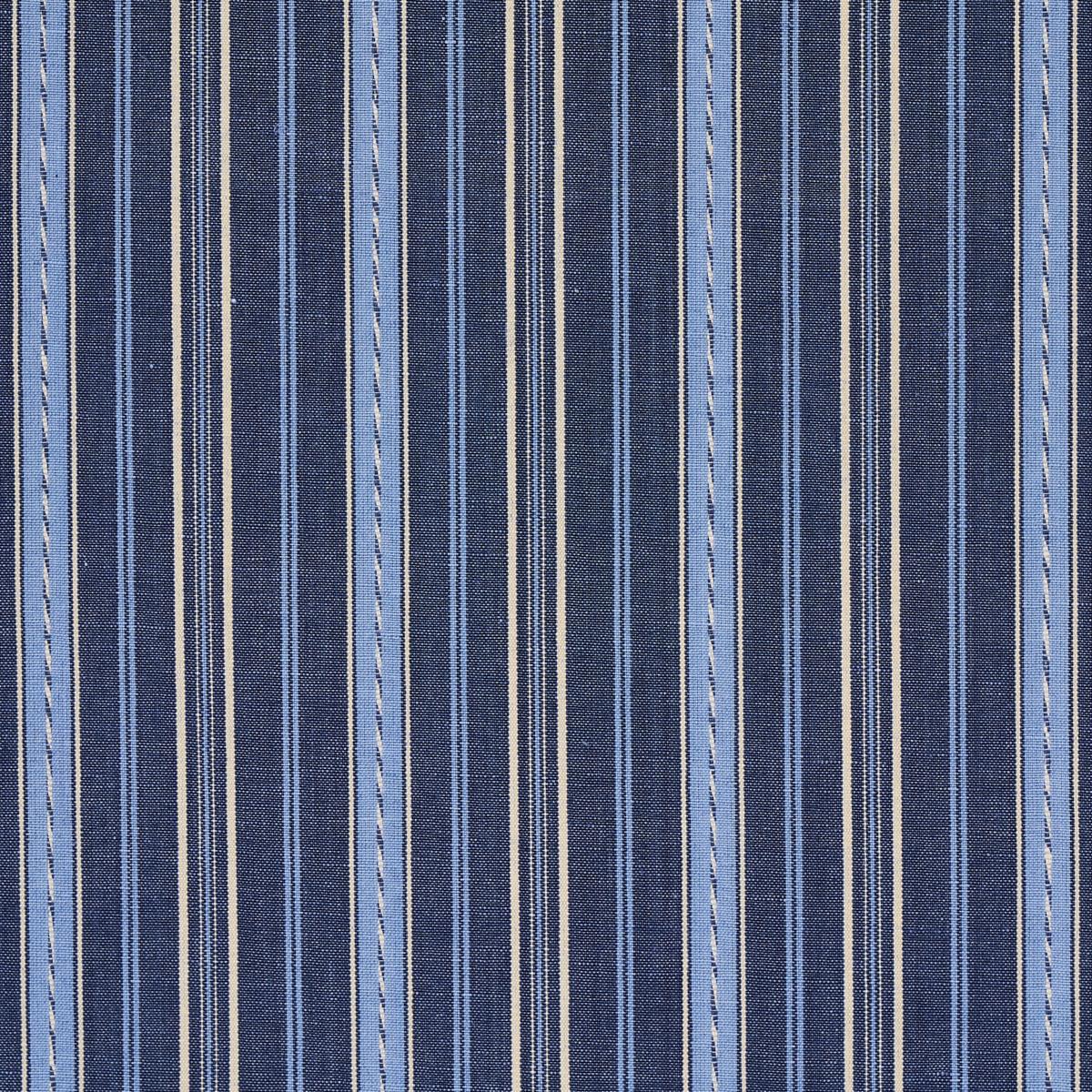 SCHUMACHER LIGHTFOOT STRIPE DELFT FABRIC | Atlanta Fabrics