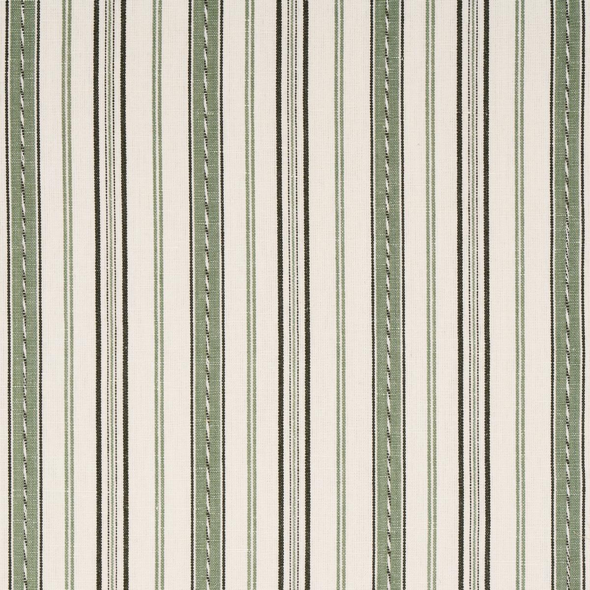 SCHUMACHER LIGHTFOOT STRIPE MOSS FABRIC | Atlanta Fabrics