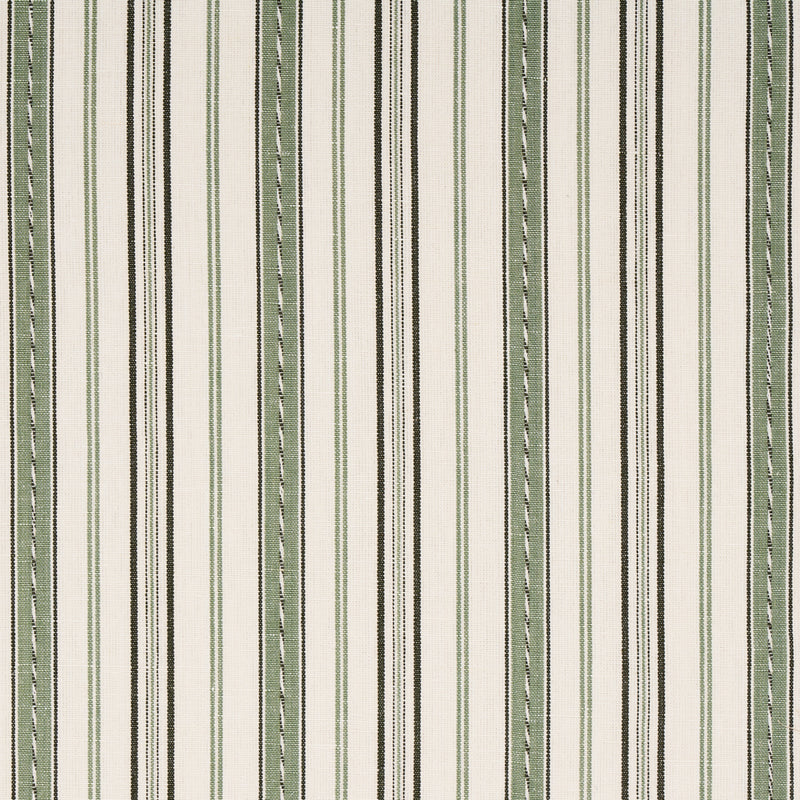 Schumacher LIGHTFOOT STRIPE MOSS Fabric | Atlanta Fabrics