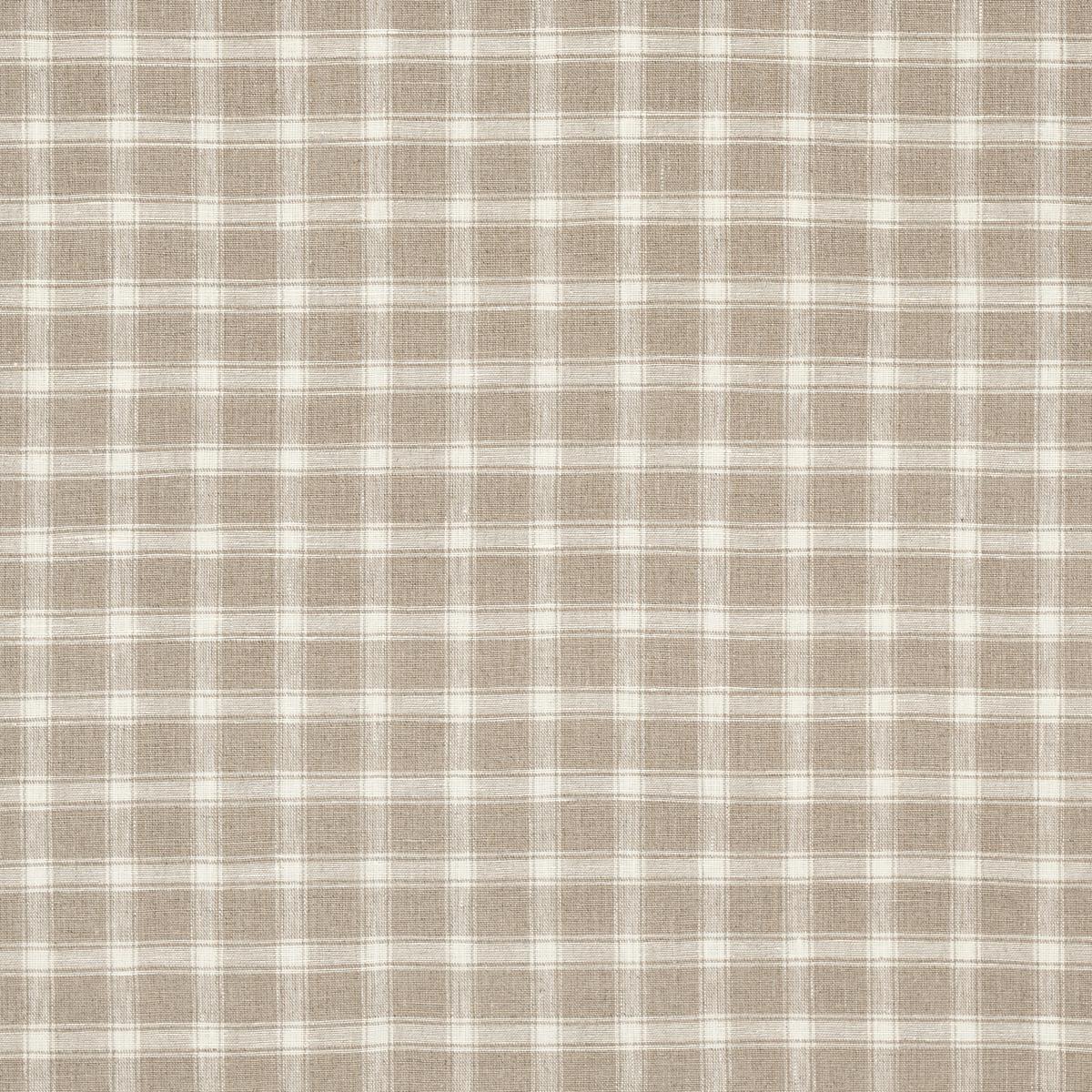 SCHUMACHER CRAWFORD LINEN CHECK FLAX FABRIC | Atlanta Fabrics