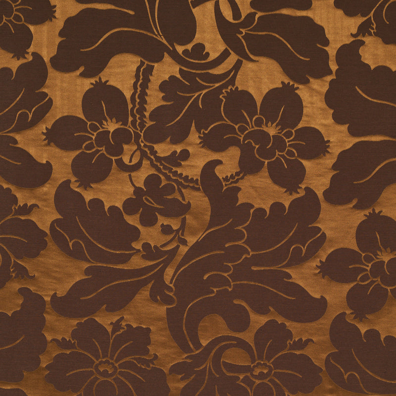 Schumacher DANDRIDGE DAMASK APOLLO BRONZE Fabric | Atlanta Fabrics