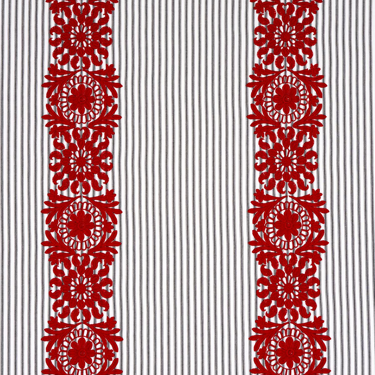Joelle StripeåÊ RED ON BLACK