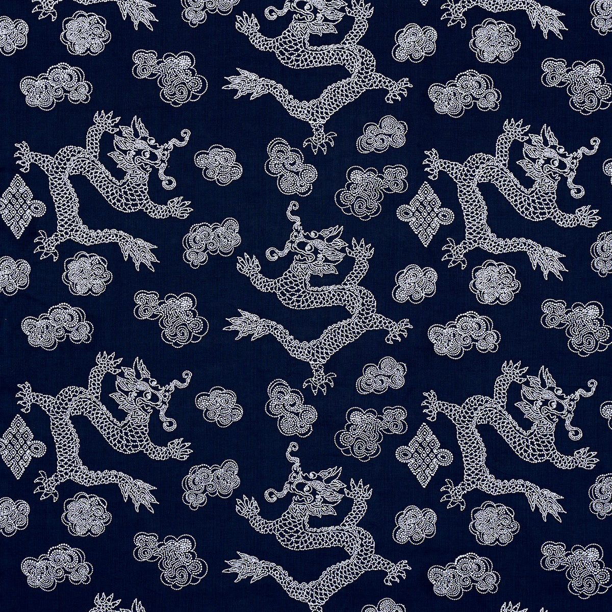 DRAGON EMBROIDERY NAVY