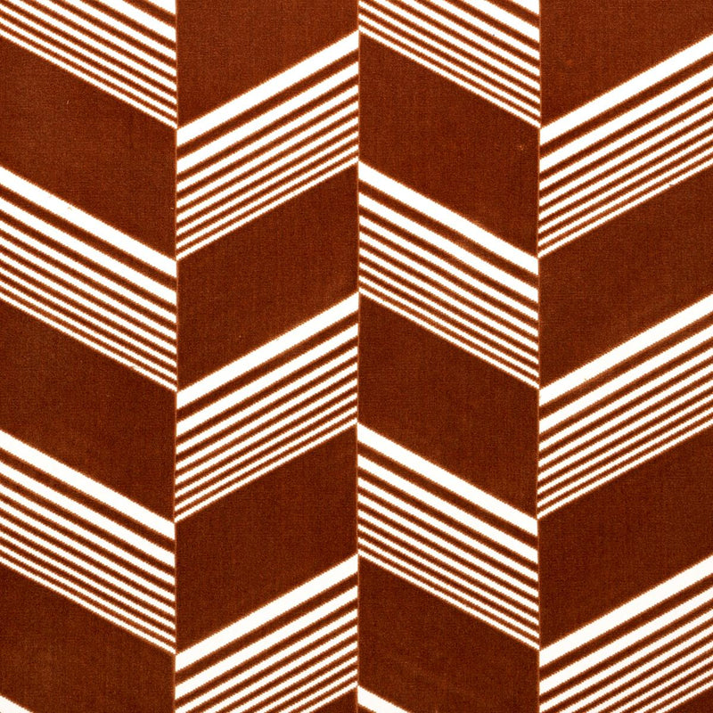 SCHUMACHER JESSIE CUT VELVET CAMEL FABRIC | Atlanta Fabrics