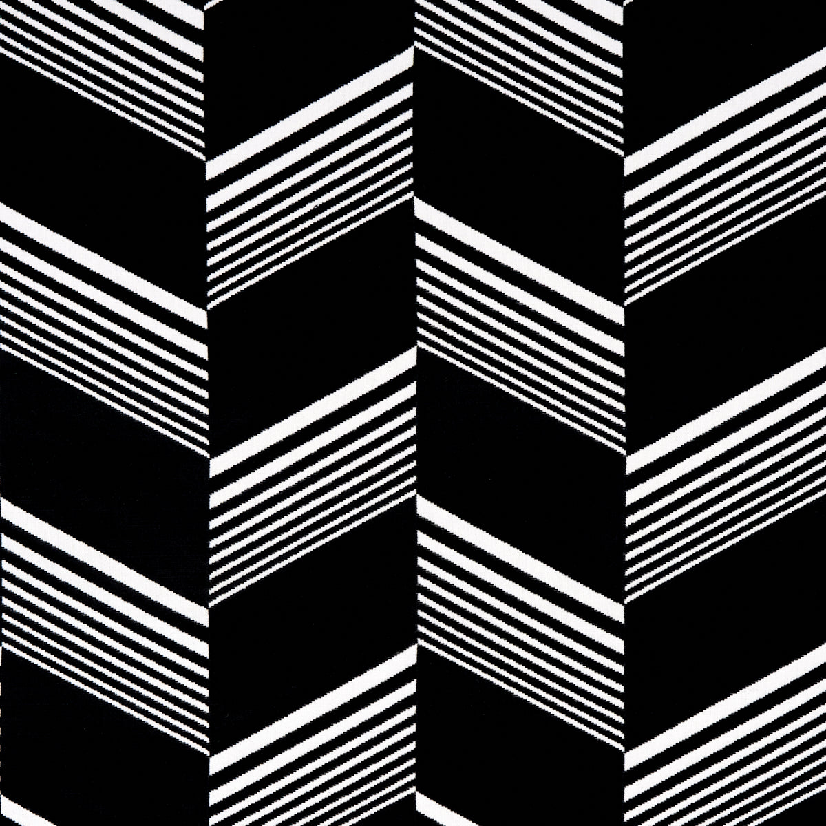 Schumacher JESSIE CUT VELVET BLACK & WHITE Fabric | Atlanta Fabrics