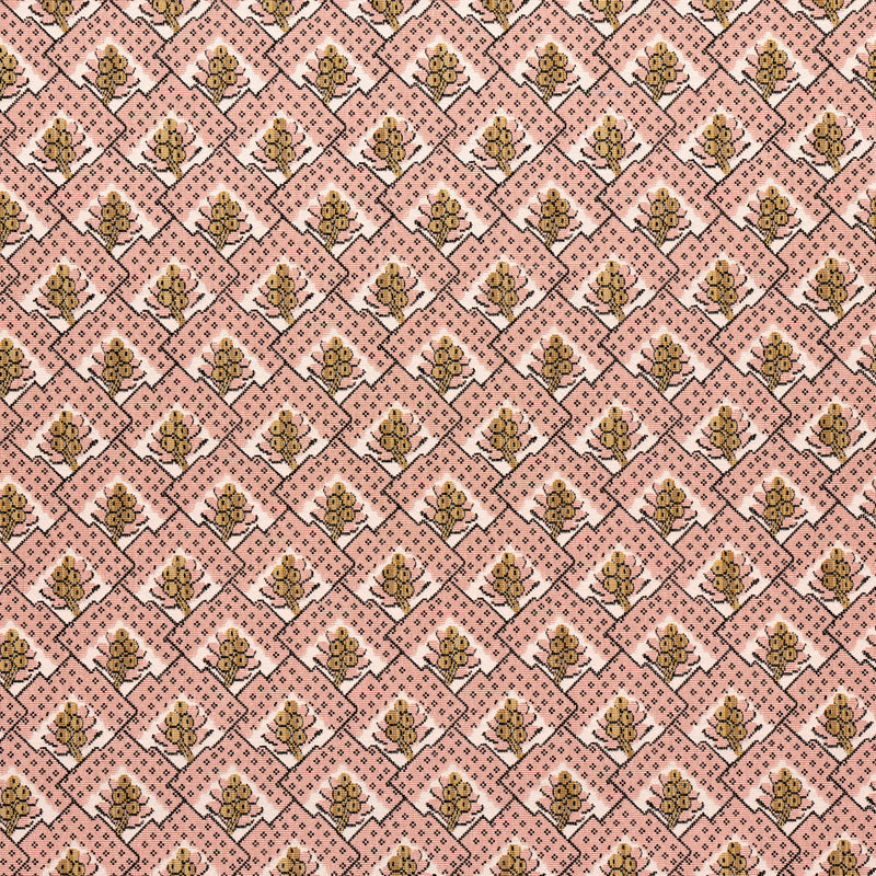 Schumacher BLAIR SILK ÌäPINGLÌä WYTHE ROSE Fabric | Atlanta Fabrics