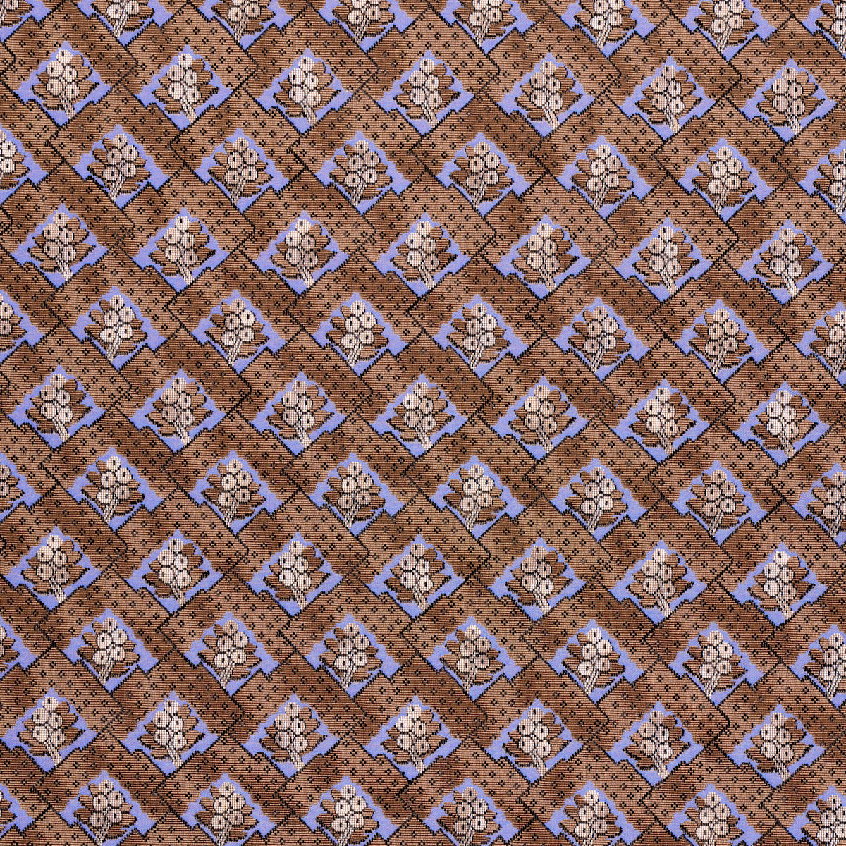 Schumacher BLAIR SILK ÌäPINGLÌä CHARLTON BROWN Fabric | Atlanta Fabrics