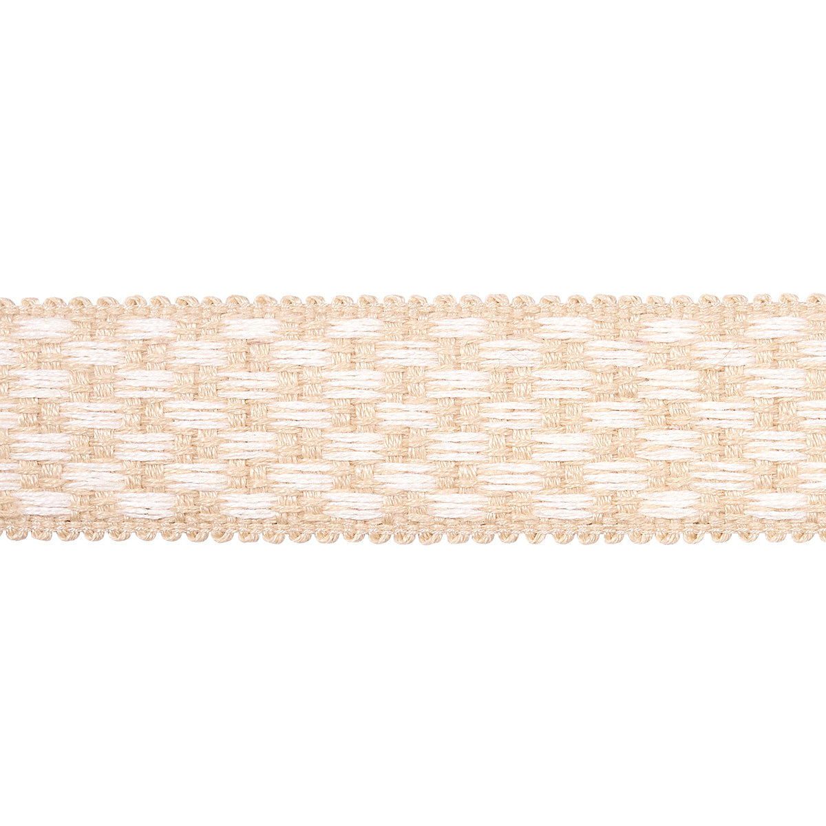 Schumacher CRAWFORD CHECK TAPE MEDIUM COFFEE Trim | Atlanta Fabrics