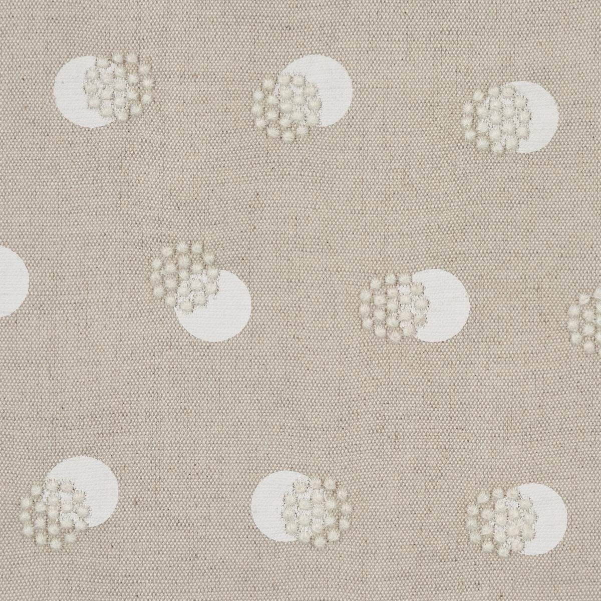 SCHUMACHER TAYLOR EMBROIDERY IVORY ON NATURAL FABRIC | Atlanta Fabrics