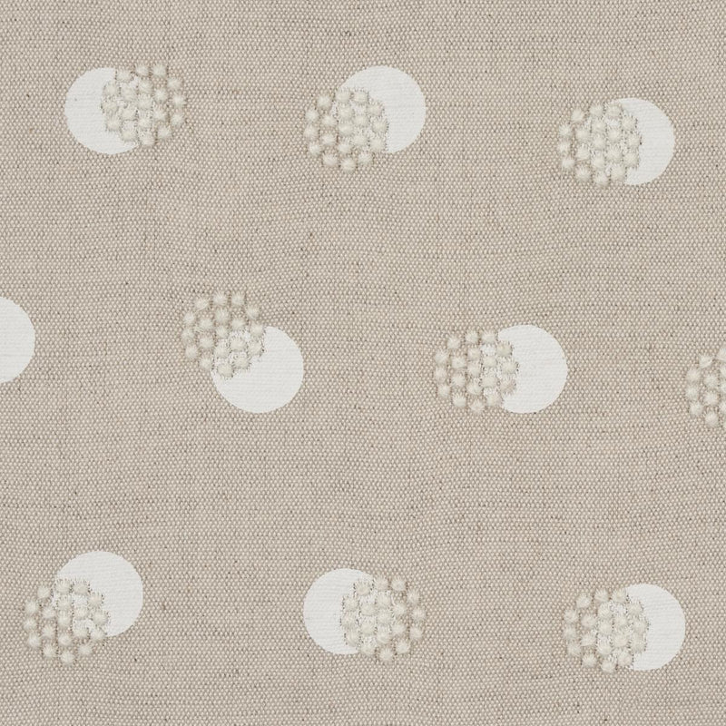 SCHUMACHER TAYLOR EMBROIDERY IVORY ON NATURAL FABRIC | Atlanta Fabrics