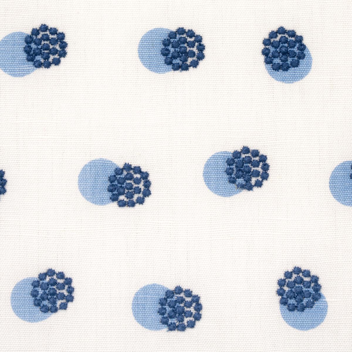 TAYLOR EMBROIDERY BLUE ON IVORY
