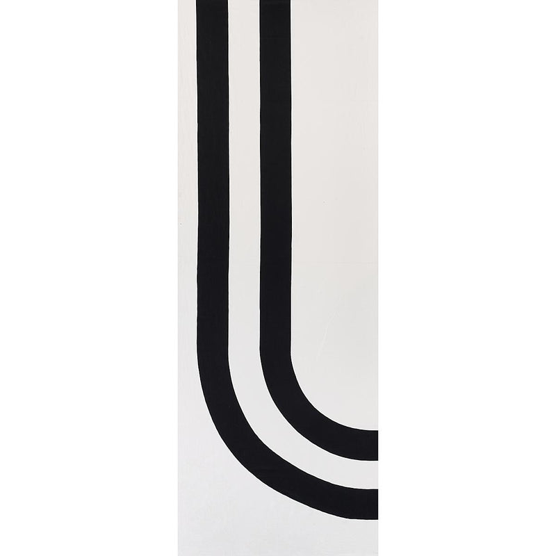 SCHUMACHER VIRGINIA PANEL A BLACK & WHITE FABRIC | Atlanta Fabrics