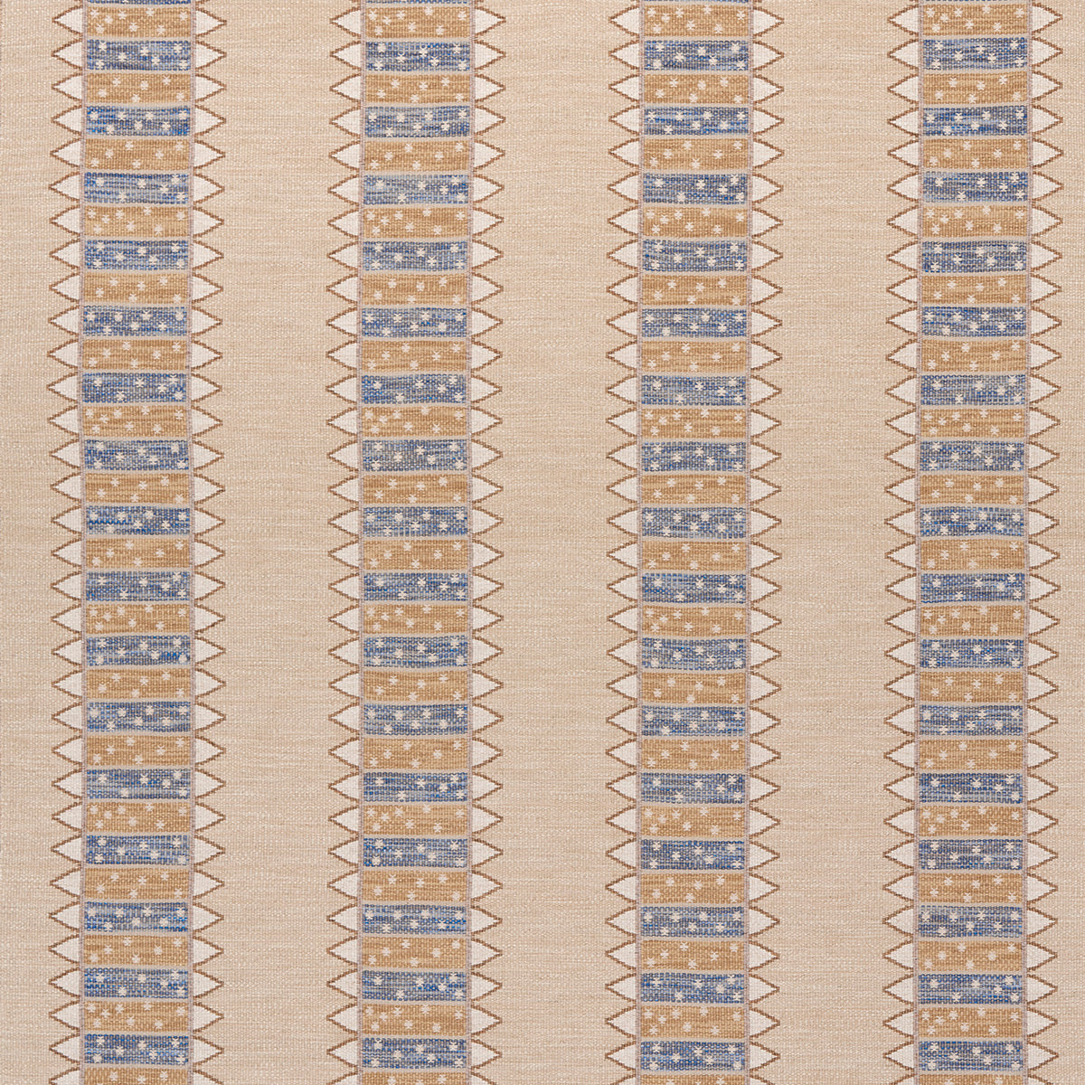 Schumacher NOOR KILIM STRIPE OCHRE Fabric | Atlanta Fabrics