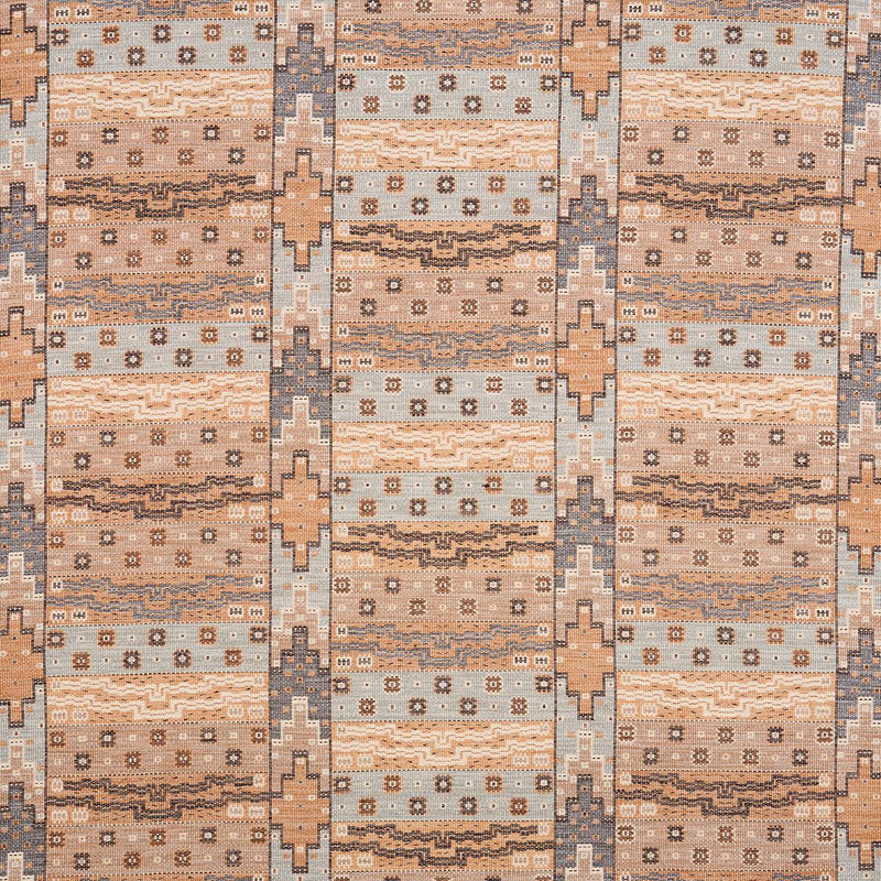 SCHUMACHER FAIRUZA FLATWEAVE FOG FABRIC | Atlanta Fabrics