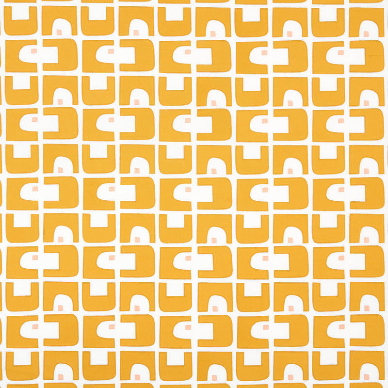 Schumacher DEN APPLIQUÌä OCHRE Fabric | Atlanta Fabrics