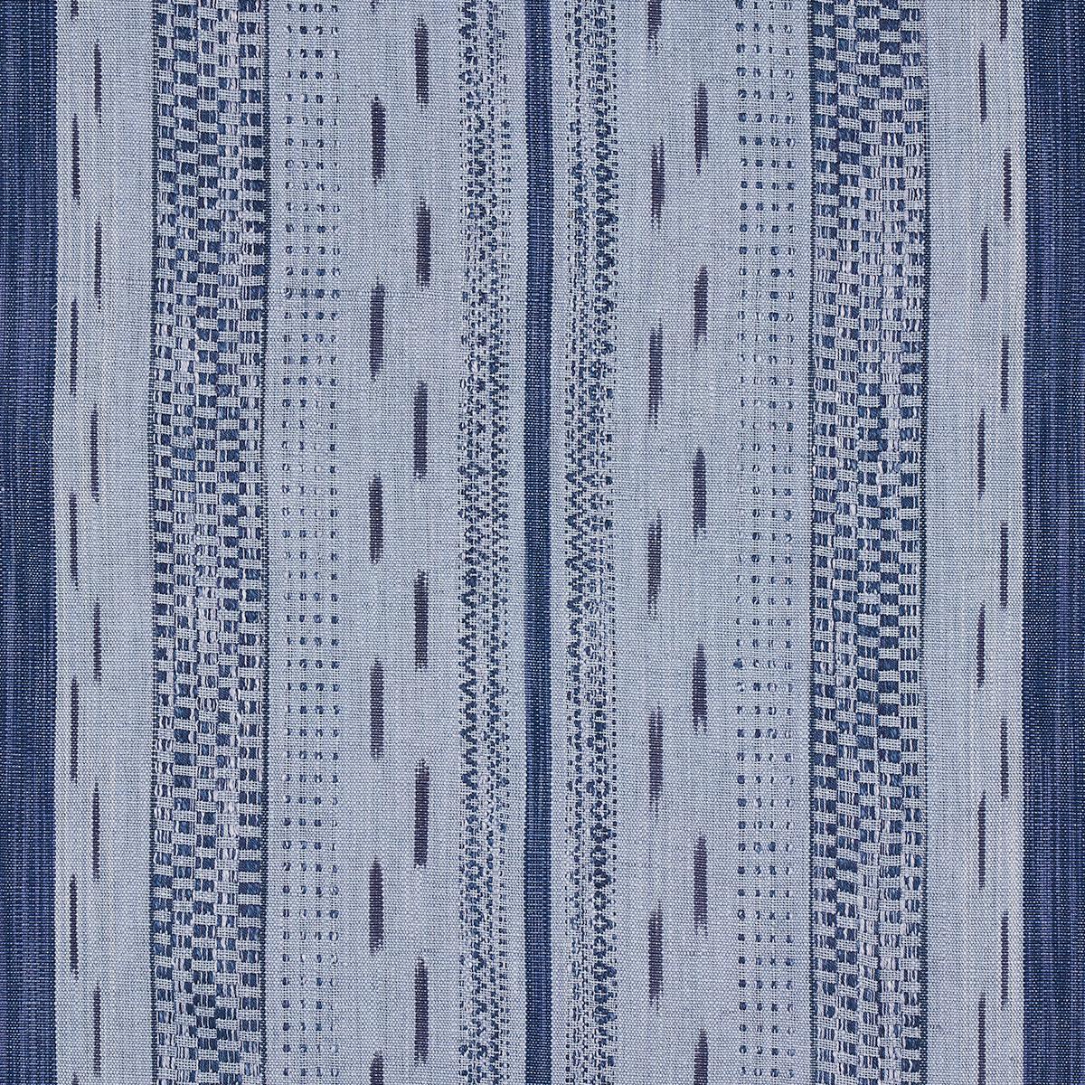 MIRZA IKAT STRIPE INDIGO ON CHAMBRAY