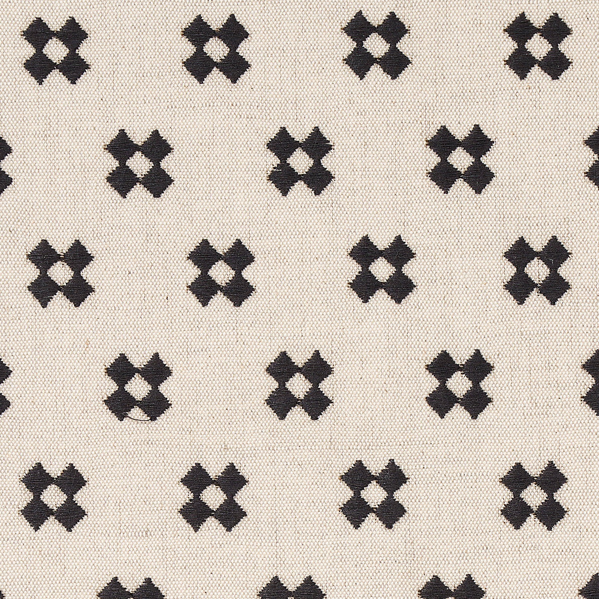 THANDIE EMBROIDERY CARBON ON NATURAL