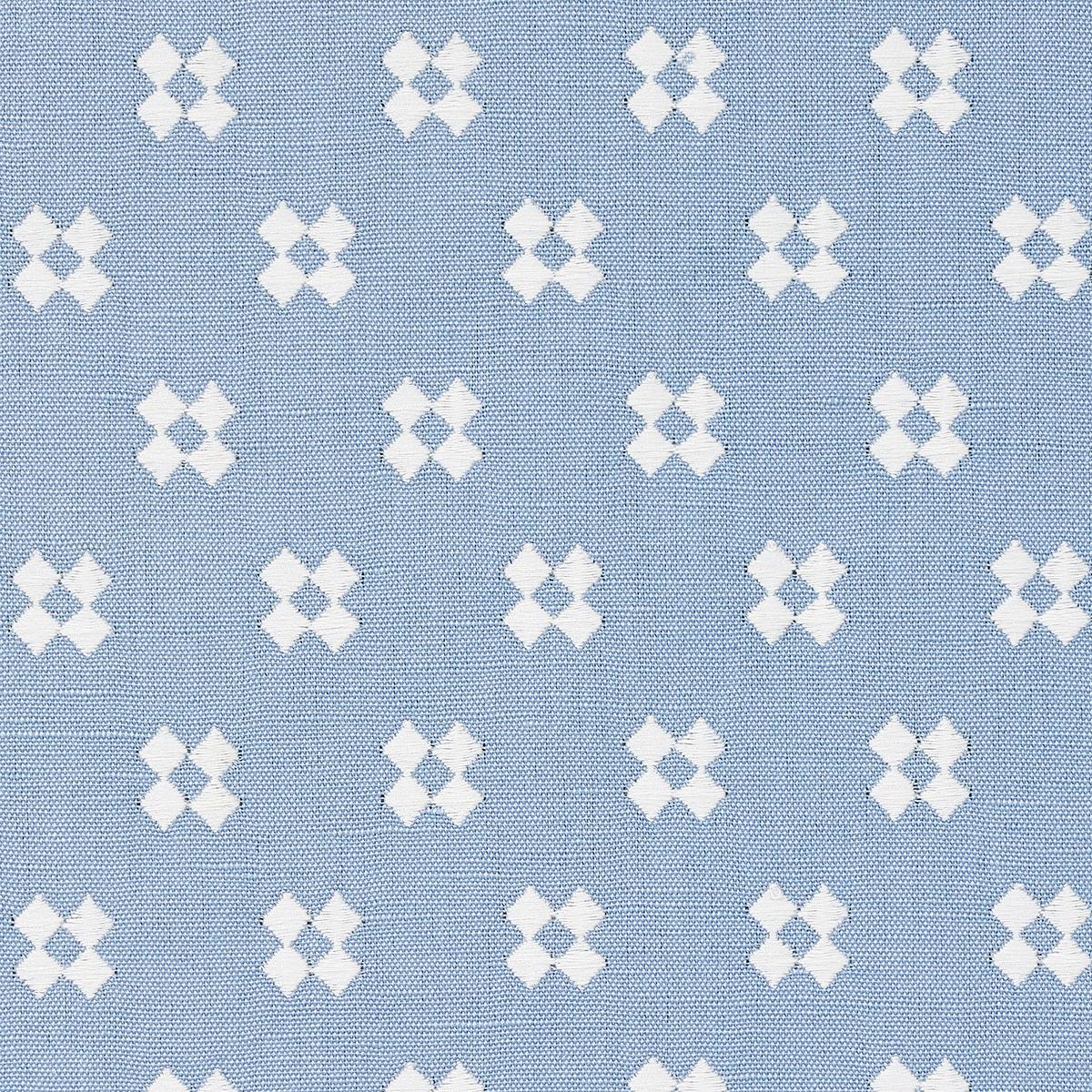 Thandie Embroidery Ivory On Chambray