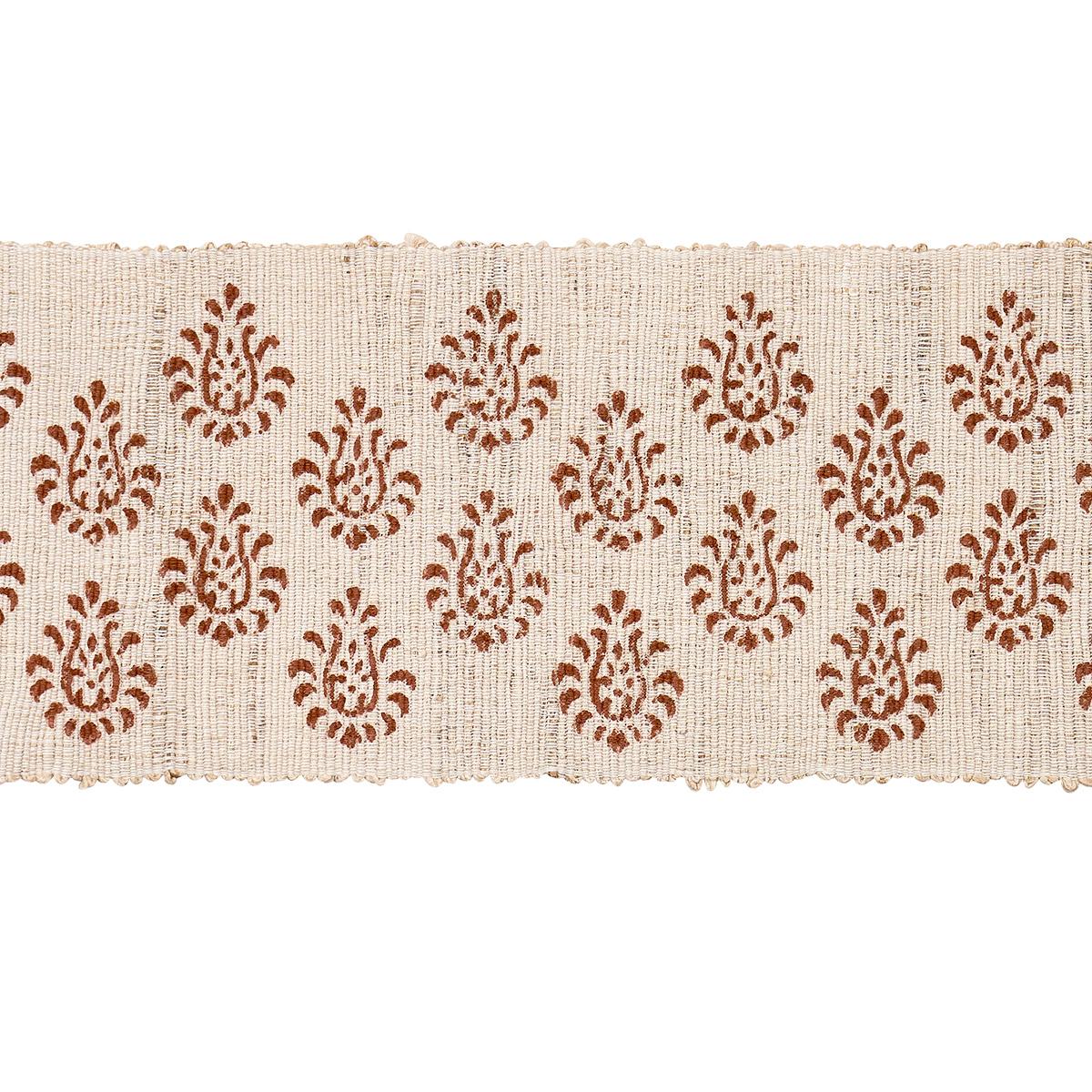 LEILA HAND-BLOCK MATKA TAPE SIENNA