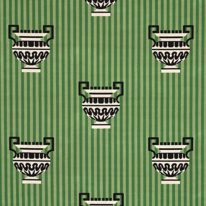 Schumacher CLERMONT ÌäPINGLÌä GREEN Fabric | Atlanta Fabrics