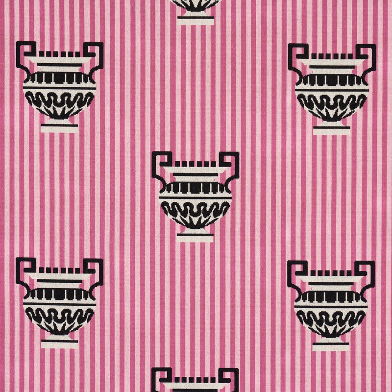 SCHUMACHER CLERMONT EPINGLE PINK FABRIC | Atlanta Fabrics