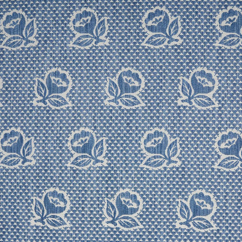 SCHUMACHER FLEURETTE DENIM FABRIC | Atlanta Fabrics