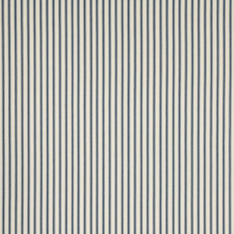 SCHUMACHER MARQUET TICKING STRIPE NAVY FABRIC | Atlanta Fabrics