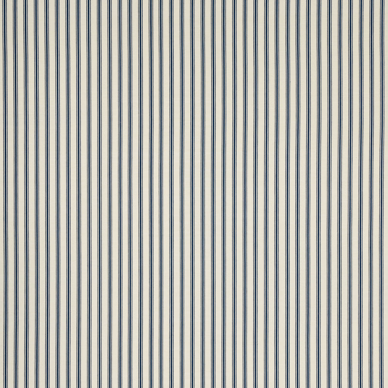 Schumacher MARQUET TICKING STRIPE NAVY Fabric | Atlanta Fabrics
