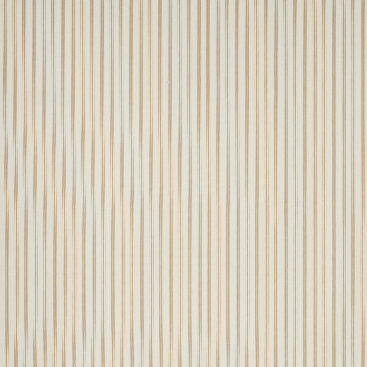 Schumacher MARQUET TICKING STRIPE SAND Fabric | Atlanta Fabrics