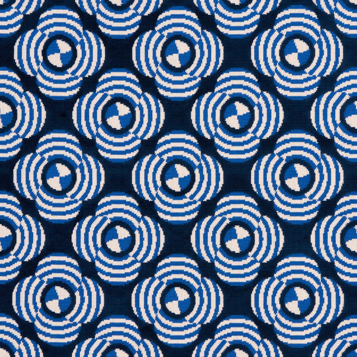 LE MODERNE CUT VELVET COBALT