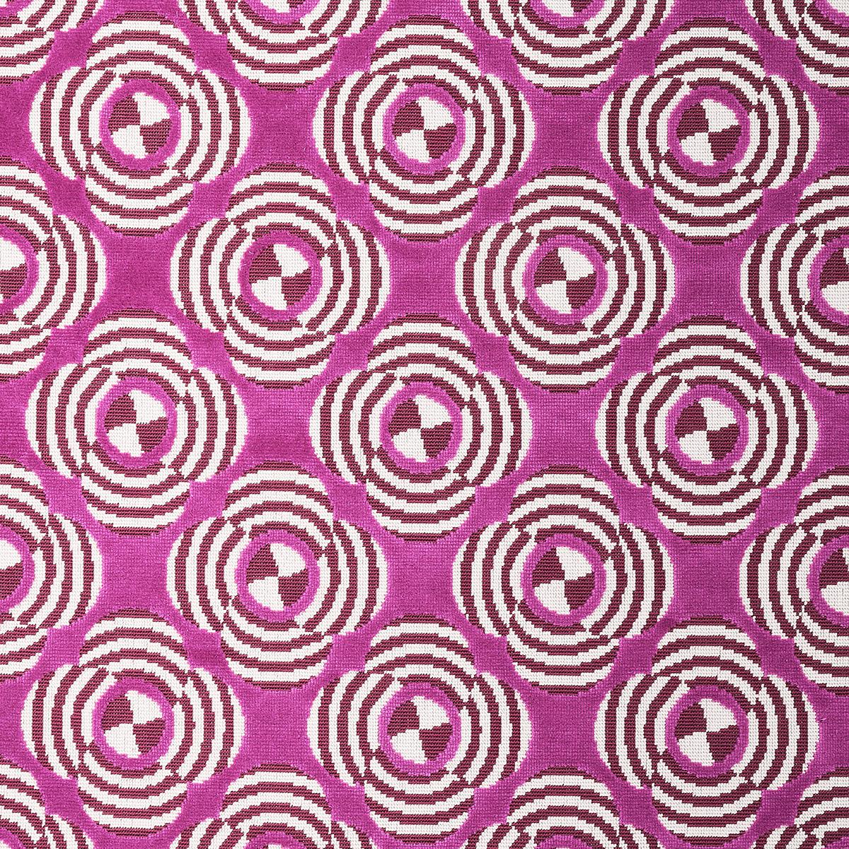 LE MODERNE CUT VELVET MAGENTA