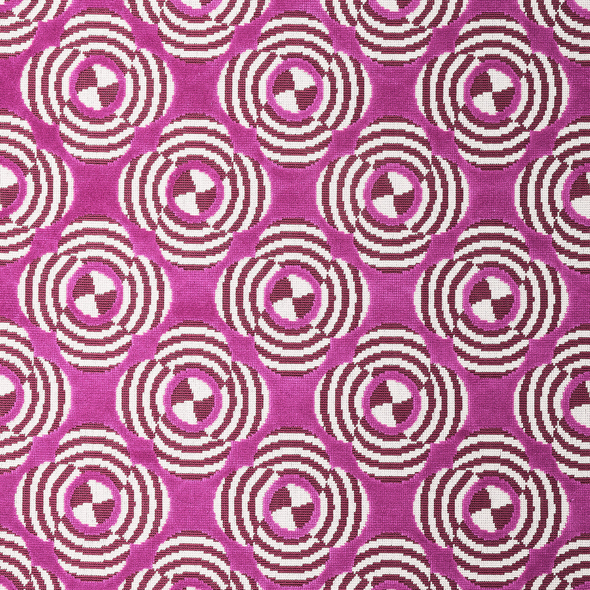 LE MODERNE CUT VELVET MAGENTA