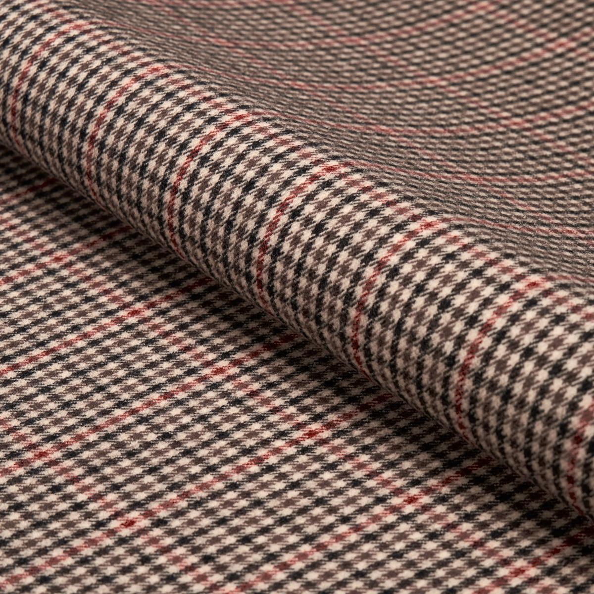 Schumacher ALDRIDGE WOOL HOUNDSTOOTH BROWN Fabric | Atlanta Fabrics