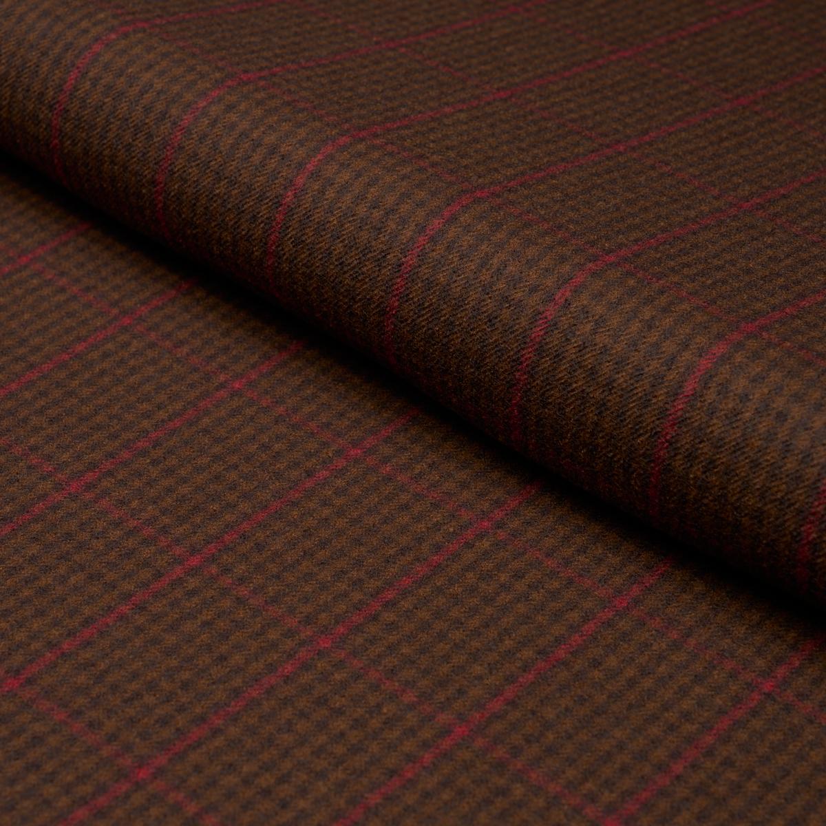 Schumacher ALDRIDGE WOOL HOUNDSTOOTH MOCHA Fabric | Atlanta Fabrics