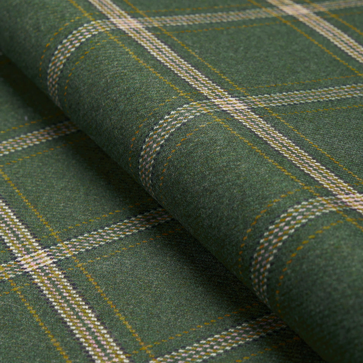 Schumacher BLACKBURN MERINO PLAID GREEN Fabric | Atlanta Fabrics