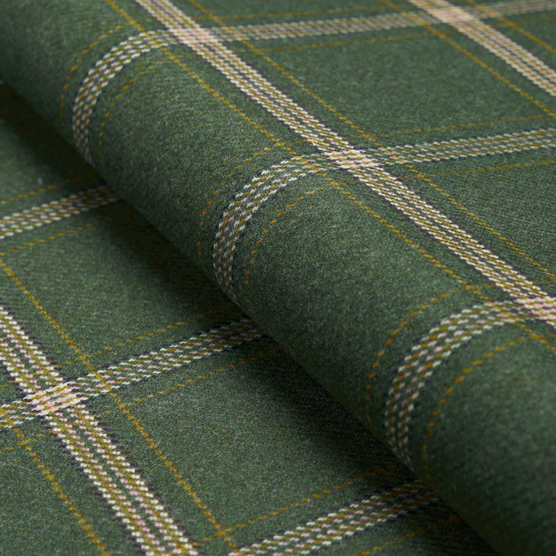 Schumacher BLACKBURN MERINO PLAID GREEN Fabric | Atlanta Fabrics