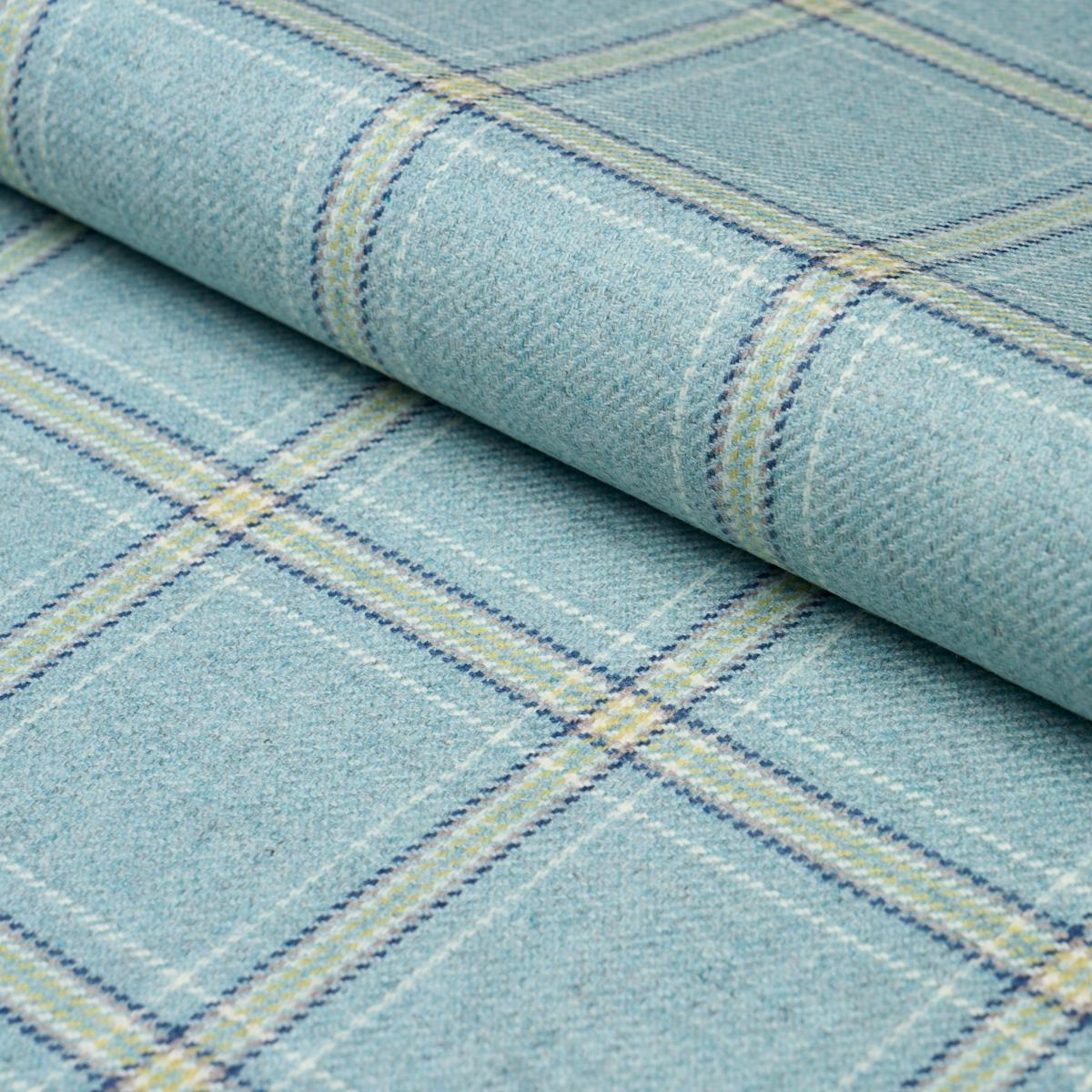 BLACKBURN MERINO PLAID ROBIN'S EGG